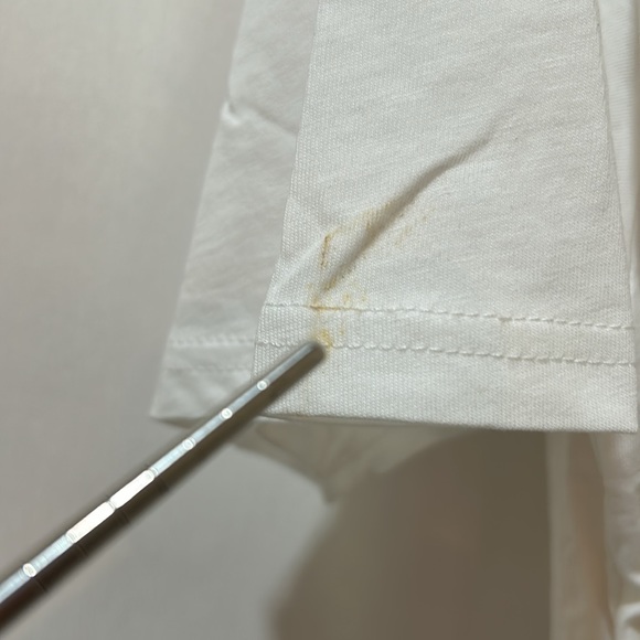 RING STUN TSHIRT MERMAID SEA SHELL BRA COSTUME WOMEN SIZE L WHITE SHORT SLEEVES - Picture 8 of 10